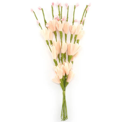 Foam Tulip Flowers With Spray (available in 2 colours)